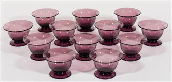 AMETHYST OPEN SALTS, SET OF 12 - Steuben Glass
