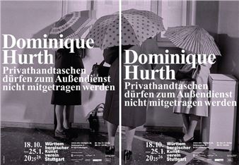 Dominique Hurth: Private Handbags May Not Be Carried When on Duty - Württembergischer Kunstverein Stuttgart
