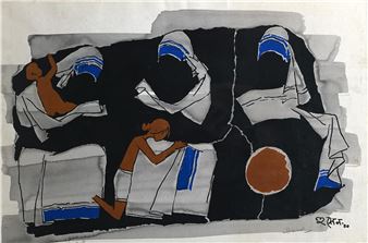 Untitled (Mother Theresa - Maqbool Fida Husain