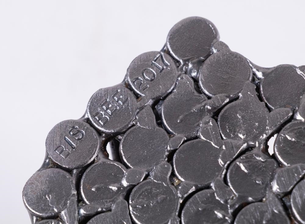 Artwork by John Bisbee, Mane, Made of Hammered And Welded Steel Nails