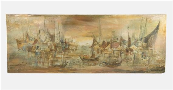 Hong Kong Harbor at Dawn - Gerard d'Alton Henderson