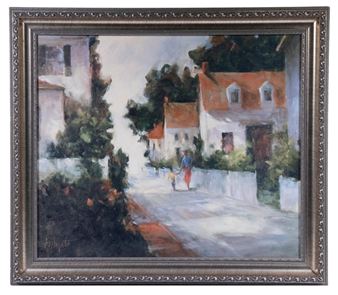 Strolling in the Street, Bahamas - Barbara Applegate