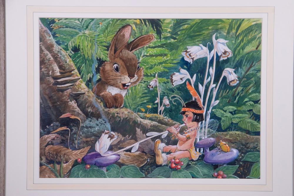 Maurice Day | Rabbit Discovers an Indian Sprite using Flower Peace Pipe ...