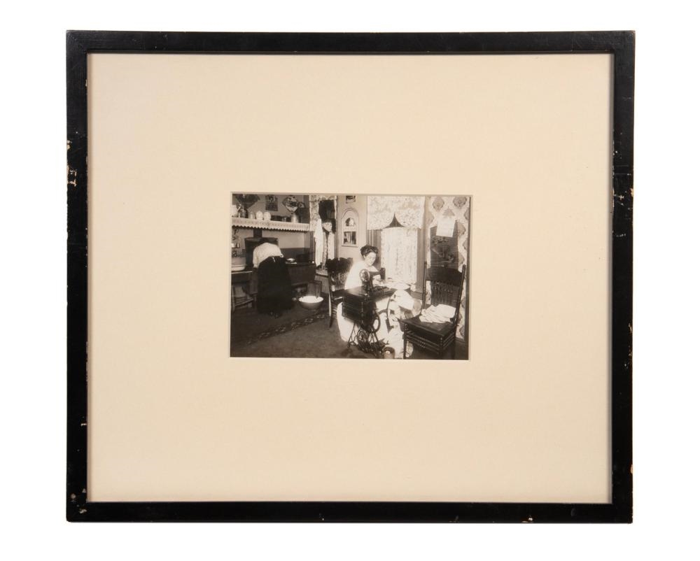 Artwork by Lewis Hine, Piece Work Seamstress at Home, Made of Gelatin Silver Photograph