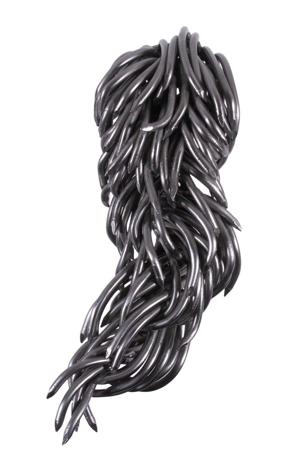 Artwork by John Bisbee, Mane, Made of Hammered And Welded Steel Nails