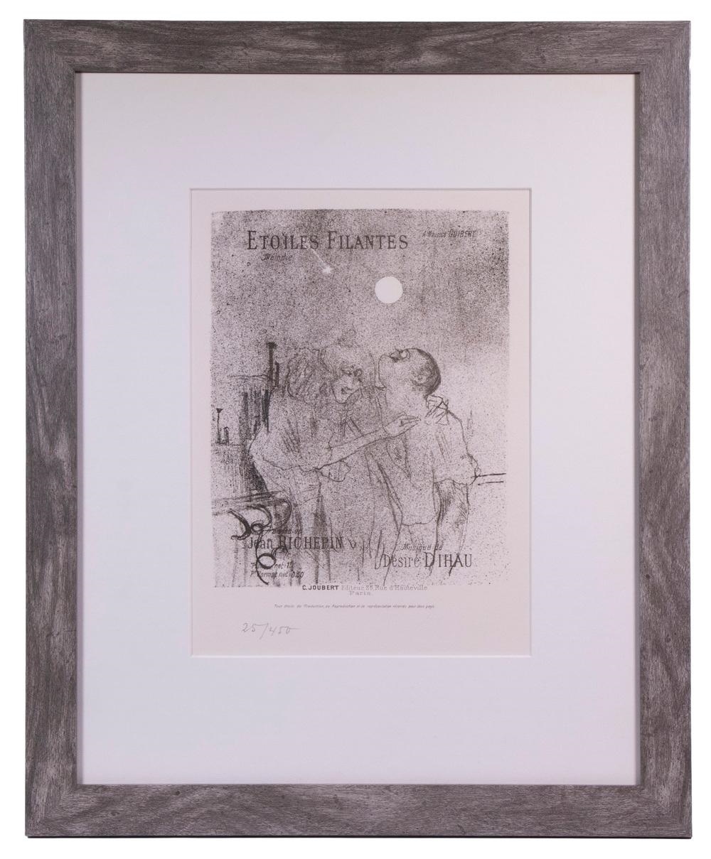 Artwork by Henri de Toulouse-Lautrec, Etoiles Filantes, Made of Lithograph From The Original Stone On Arches Paper