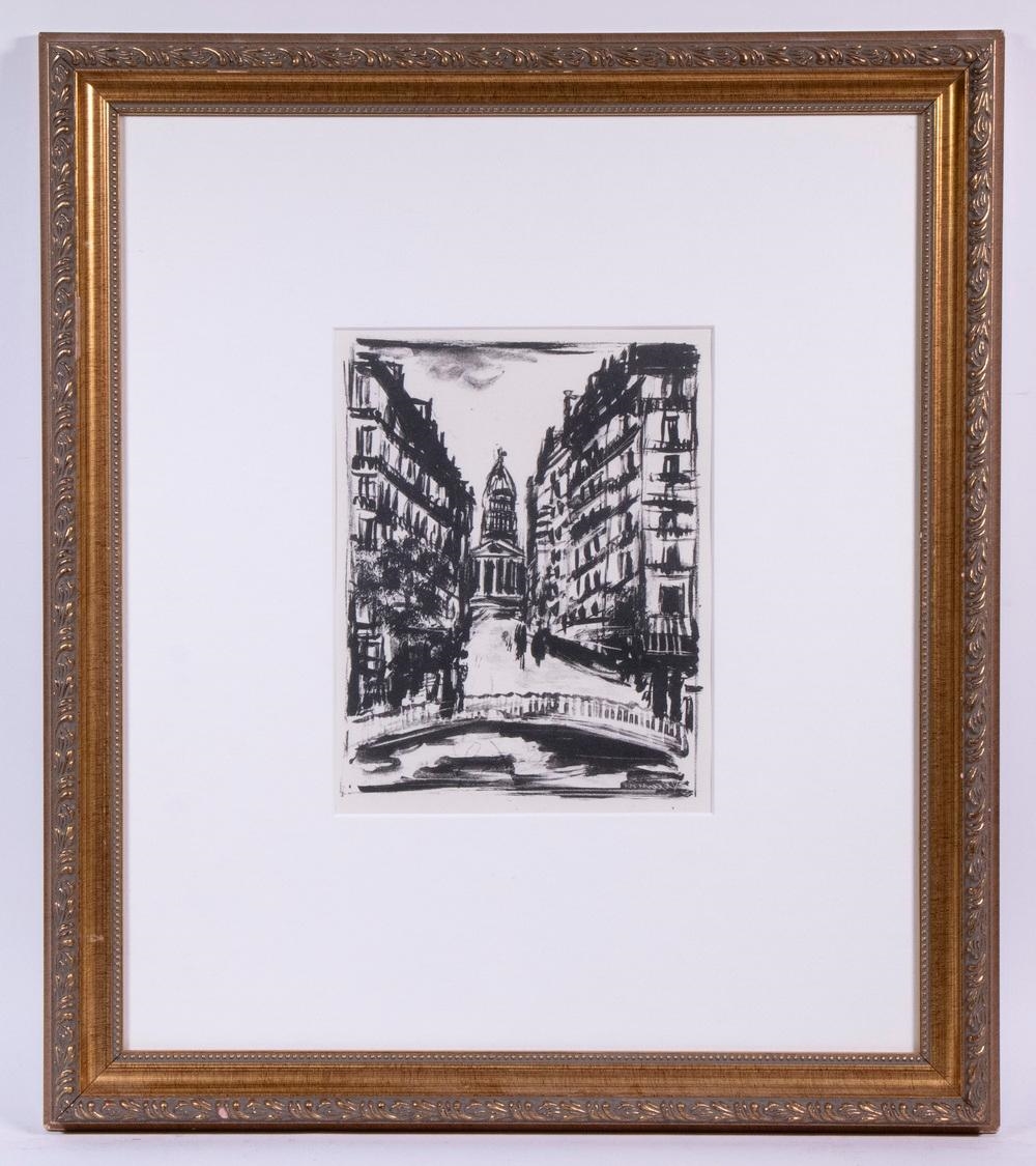 Artwork by Maurice de Vlaminck, Rue de Soufflot, Made of Lithograph