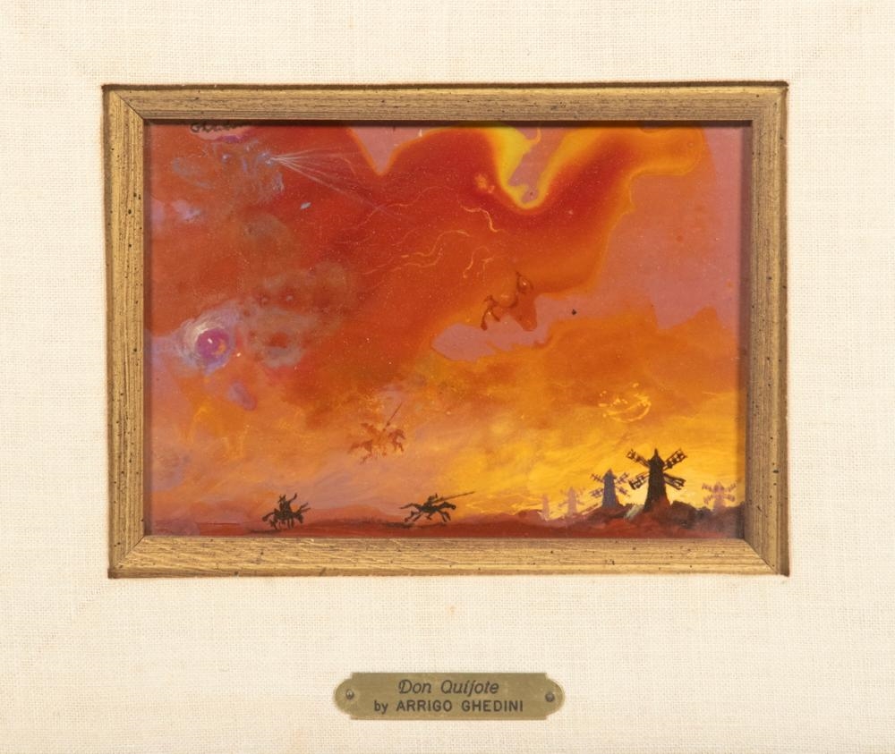 Artwork by Arrigo Ghedini, Don Quijote, Made of Enamel On Masonite