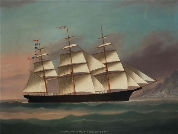 The American clipper ship Matchless off Hong Kong Coast