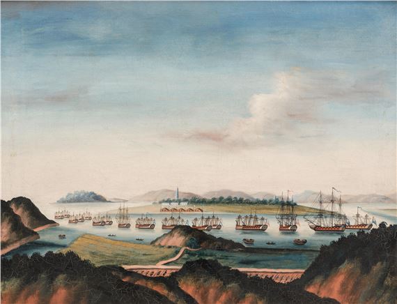 Whampoa: The Anchorage by Chinese School, 19th Century