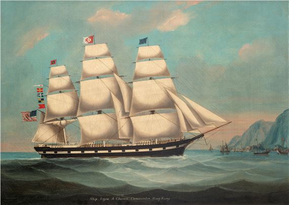 The American ship Lyra off Hong Kong