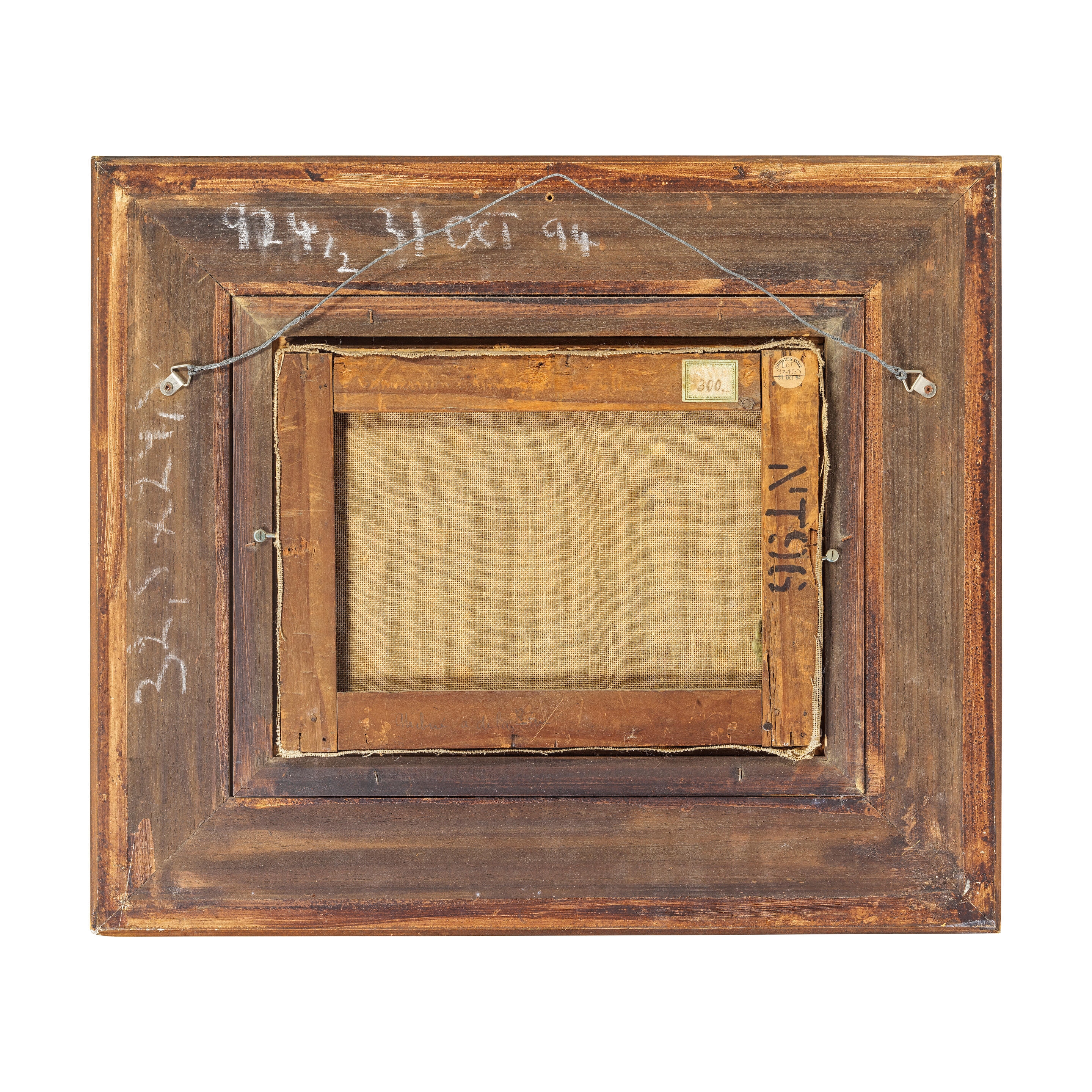 Artwork by Chinese School, 19th Century, A Pair of Paintings comprising: The Praya Grande, Macau and The Canton factories, Made of oil on canvas, carved gilt wood