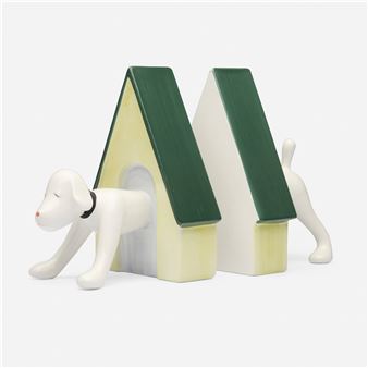 Puppy bookends - Yoshitomo Nara