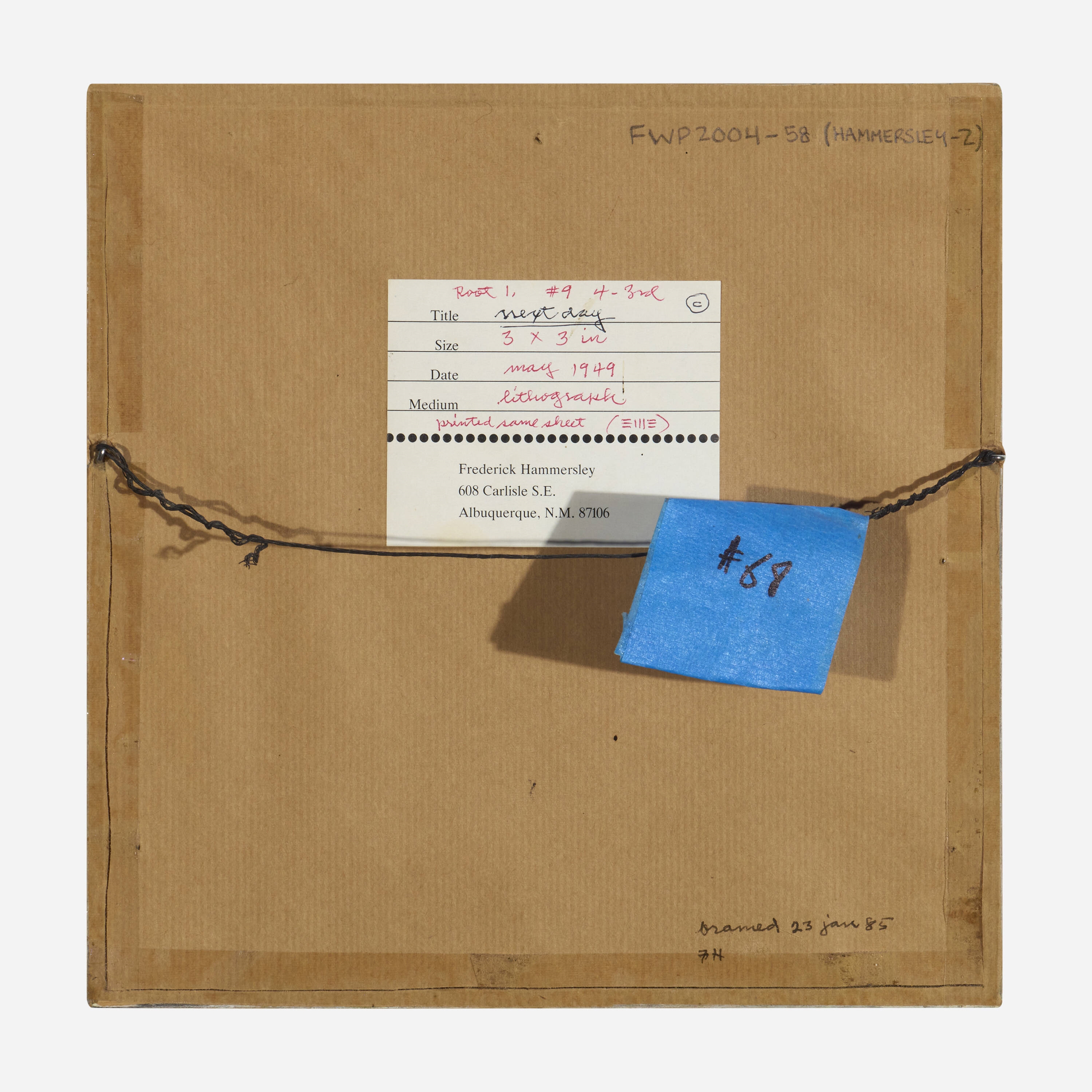 Artwork by Frederick Hammersley, Untitled, Made of Lithograph