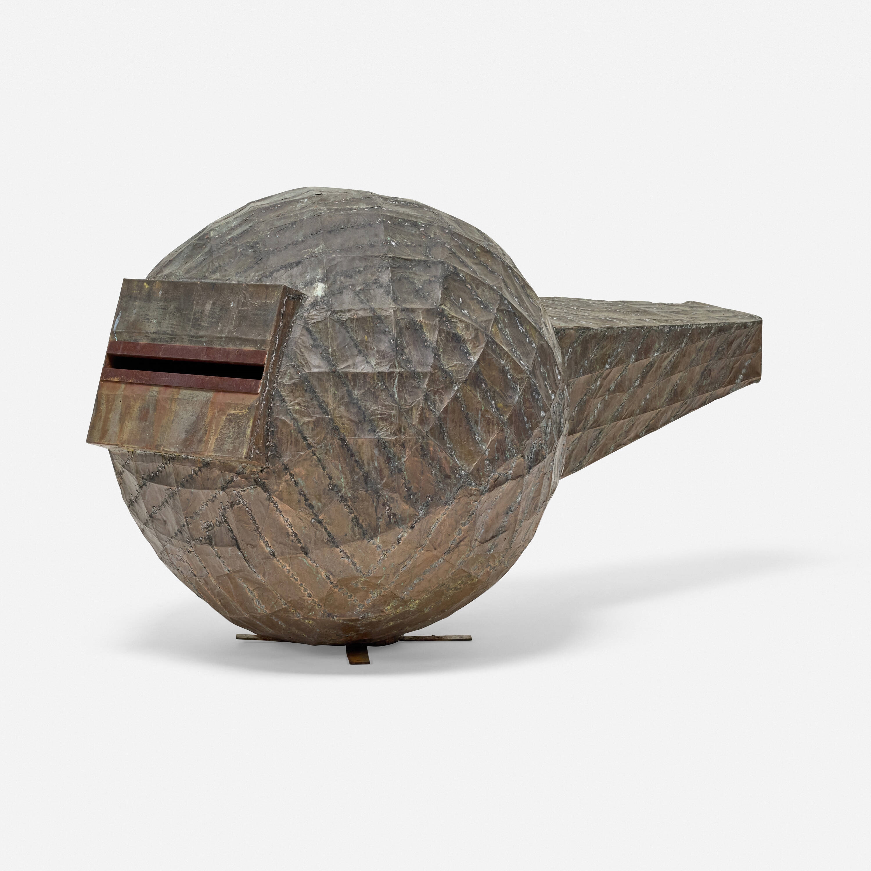 Artwork by Eugene Sturman, Untitled, Made of Patinated Copper Sheet