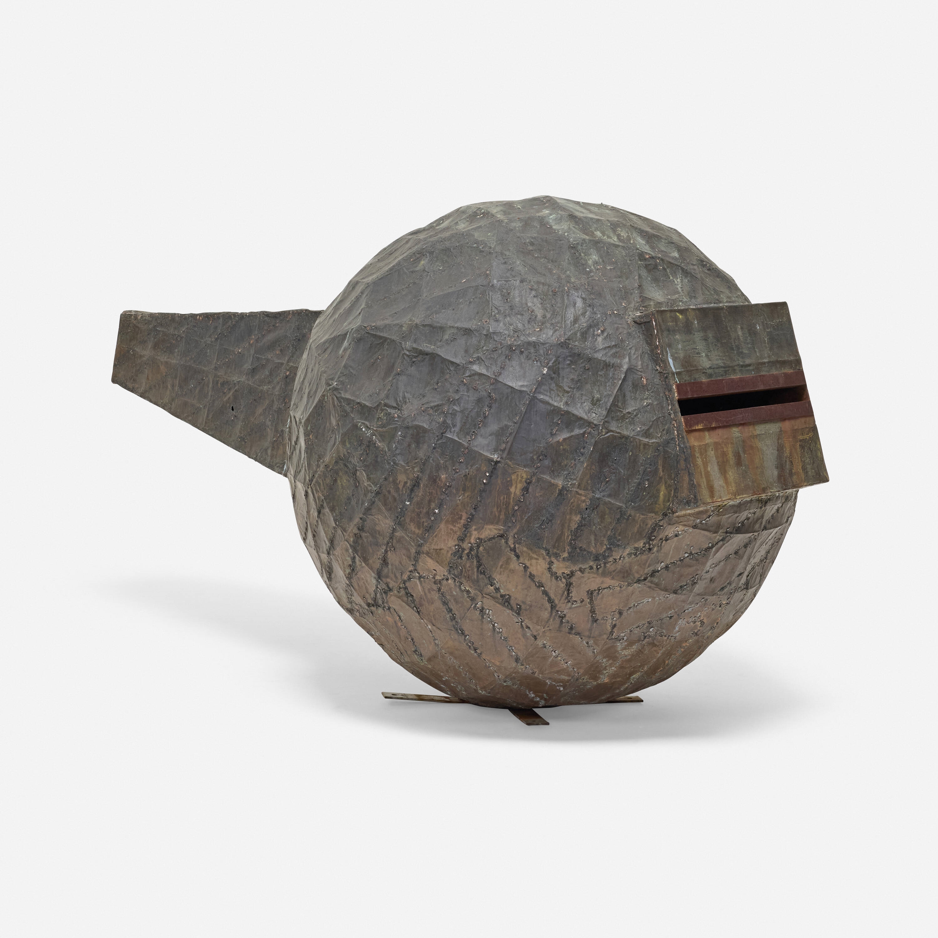 Artwork by Eugene Sturman, Untitled, Made of Patinated Copper Sheet