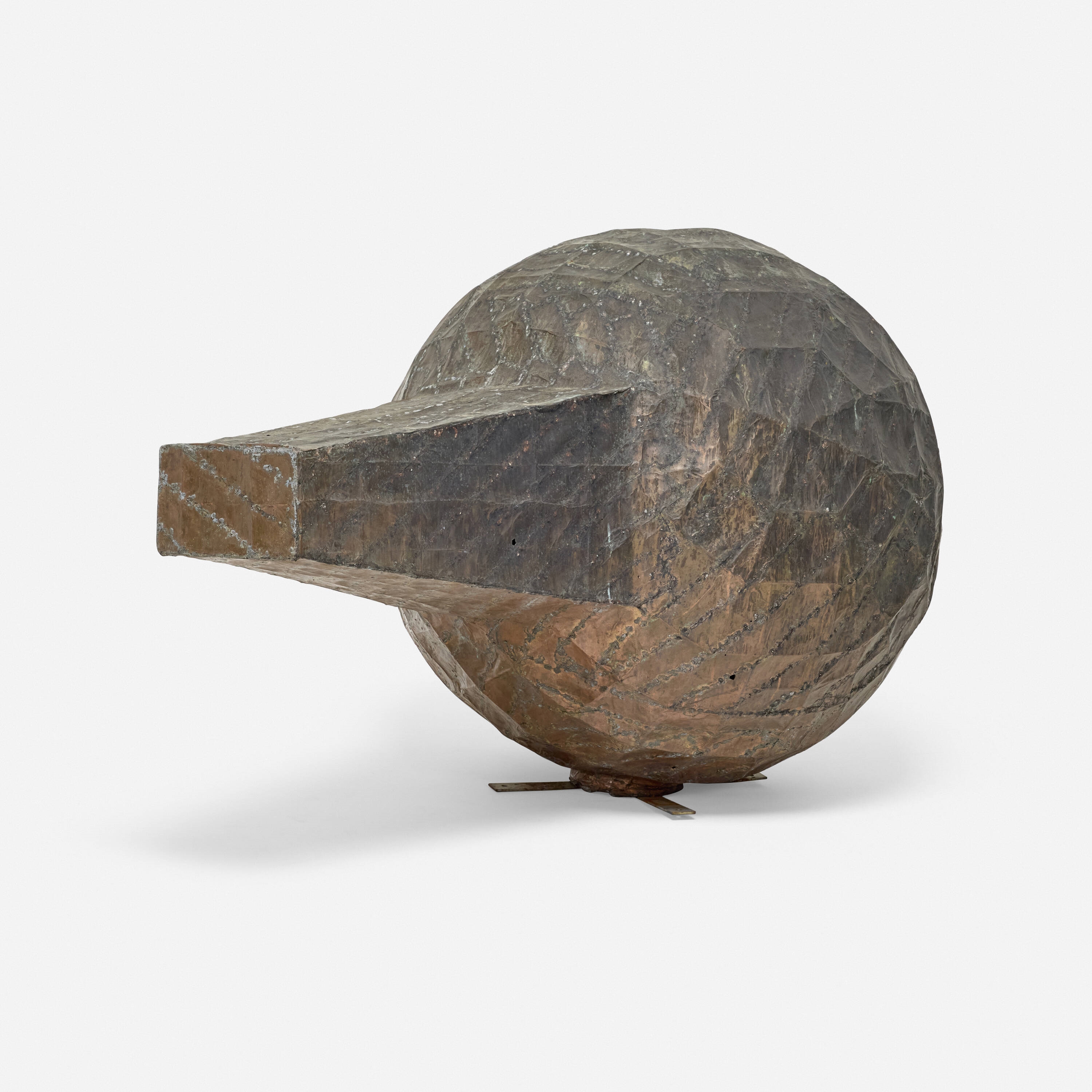 Artwork by Eugene Sturman, Untitled, Made of Patinated Copper Sheet