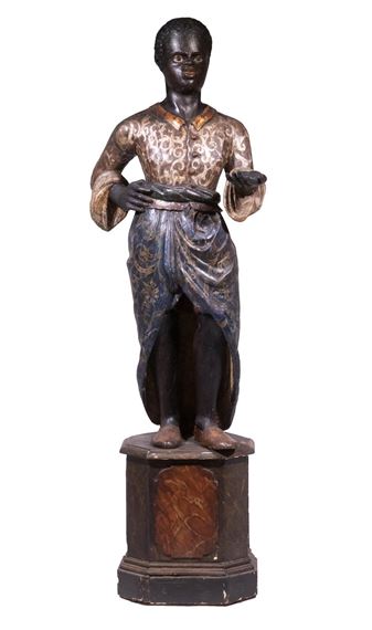 PERIOD VENETIAN BLACKAMOOR FIGURE - Venetian School, 18th Century