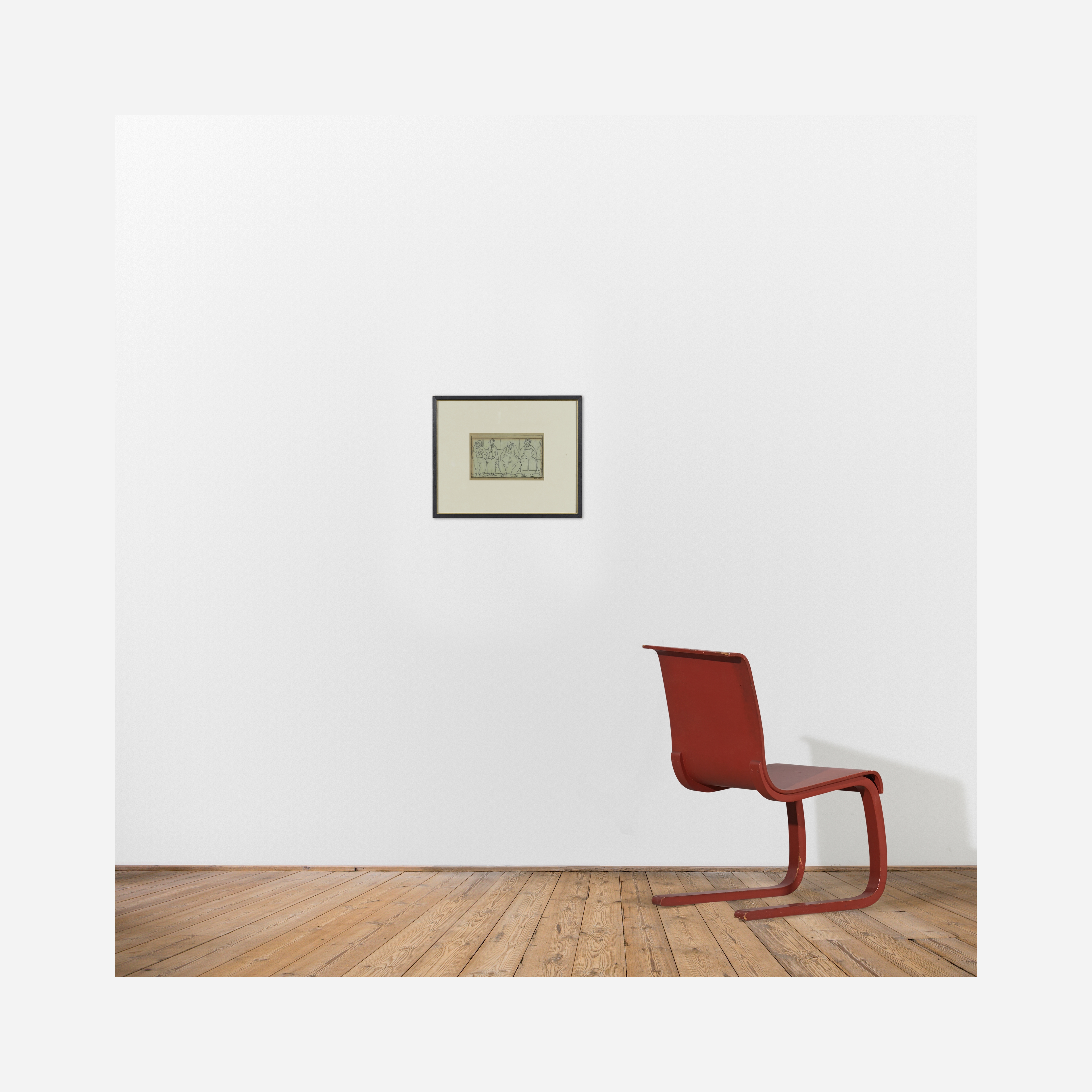 Artwork by Enid Diack Bell, Subway Riders, Made of Ink On Paper