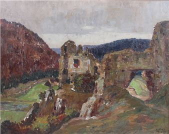Ruinenlandschaft - Adolf Frey-Moock
