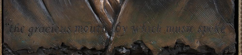 Artwork by Bill Mack, Beethoven, Made of Bonded Bronze Relief On Wood Panel