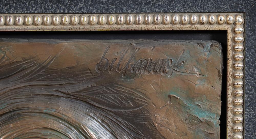 Artwork by Bill Mack, Beethoven, Made of Bonded Bronze Relief On Wood Panel