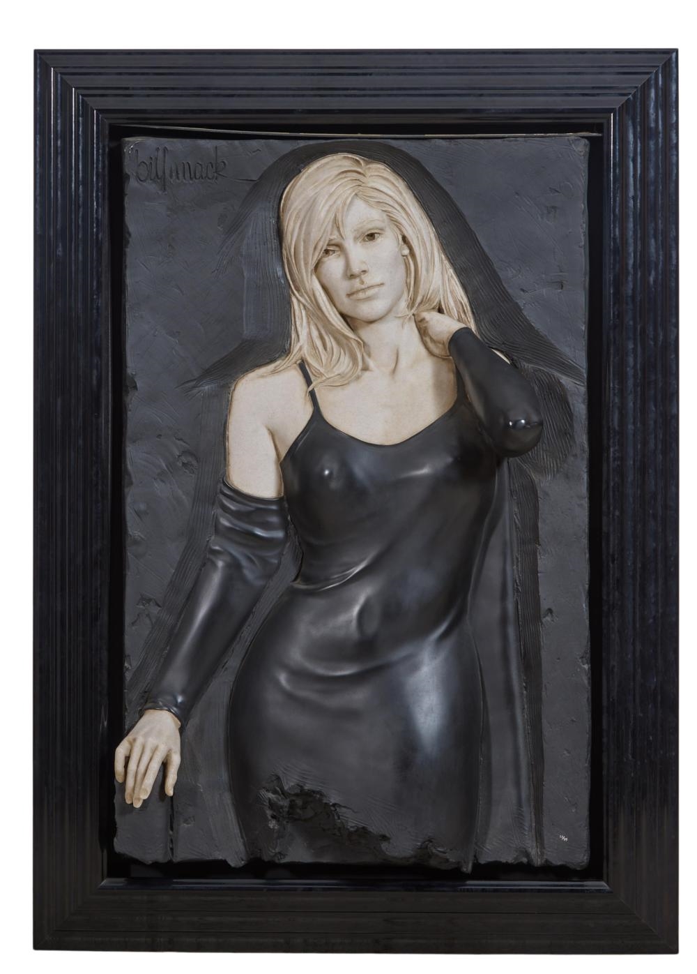Artwork by Bill Mack, Enchanting, Made of Bonded Bronze And Natural Sand Wall Relief On Wood Panel