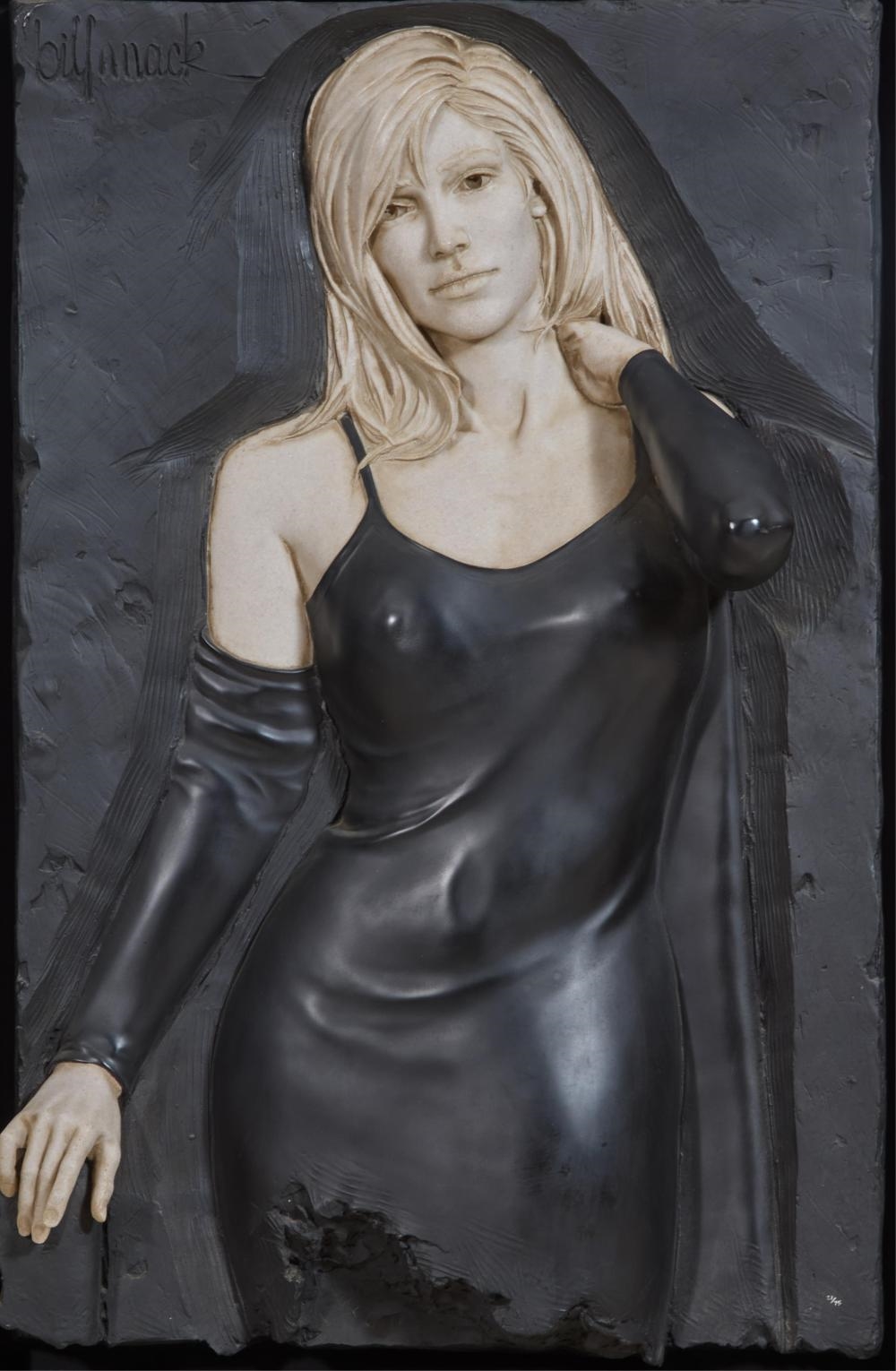 Artwork by Bill Mack, Enchanting, Made of Bonded Bronze And Natural Sand Wall Relief On Wood Panel