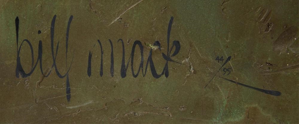 Artwork by Bill Mack, Illusion, Made of Bonded Bronze Wall Relief On Wood Panel