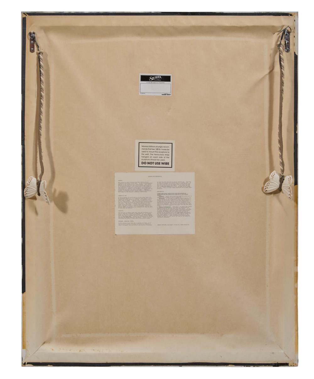 Artwork by Bill Mack, Mystery, Made of Bonded Sand Wall Relief On Wood Panel