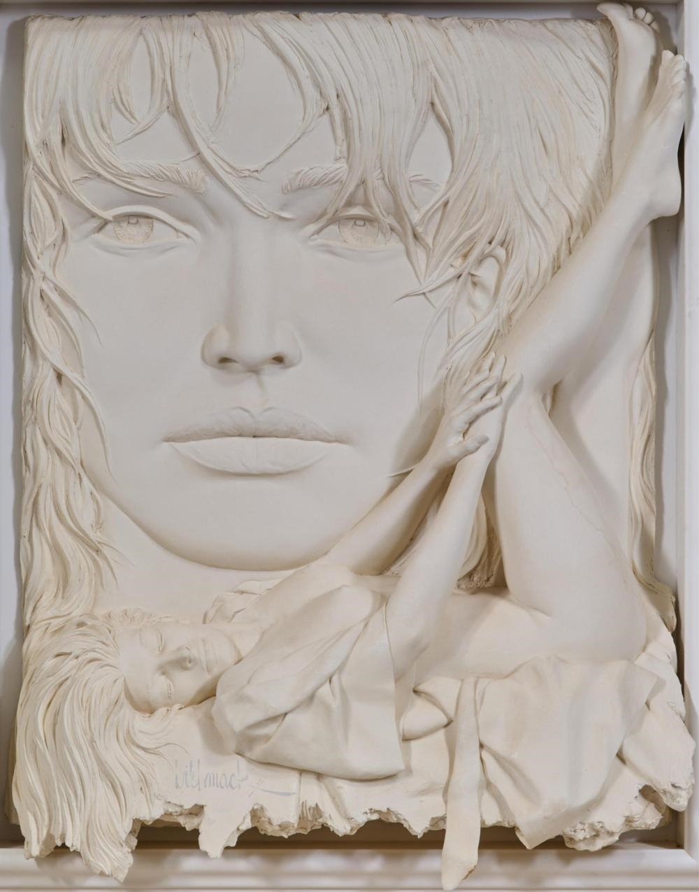 Artwork by Bill Mack, Rapture, Made of Bonded Sand Relief