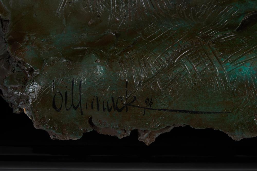 Artwork by Bill Mack, Rhapsody, Made of Bonded Bronze Wall Relief On Wood Panel