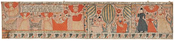 A Swedish provincial painting - Swedish School, 19th Century