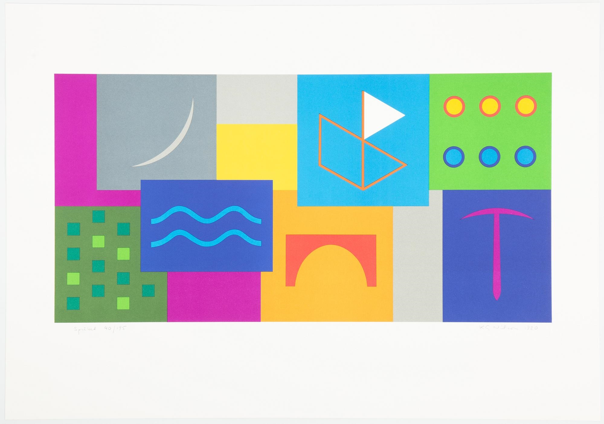 Artwork by Karl Gustaf Nilson, Språket, Made of Colour Serigraph