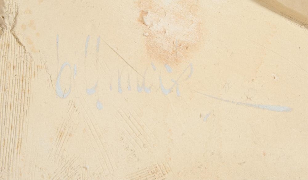 Artwork by Bill Mack, Picasso, Made of Bonded Sand Wall Relief On Wood Panel