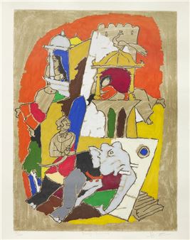Folklore Jailsalmer - Maqbool Fida Husain