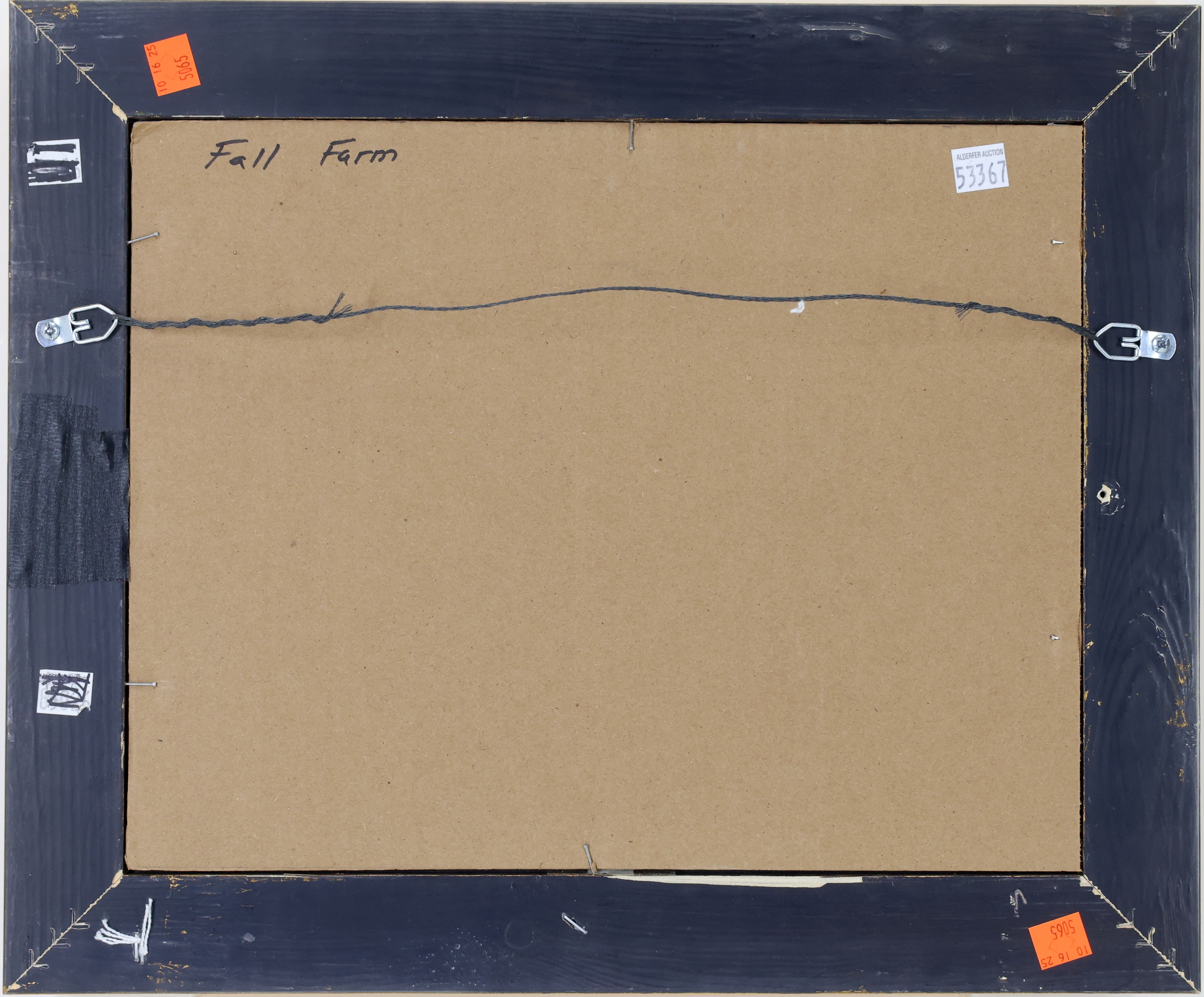 Artwork by Ray Overpeck, Fall Farm, Made of Oil On Board