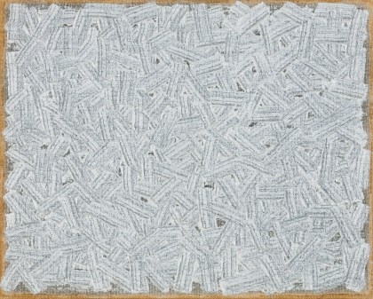 Artwork by Ha Chong-Hyun, Conjunction 96-058, Made of Oil On Hemp Cloth