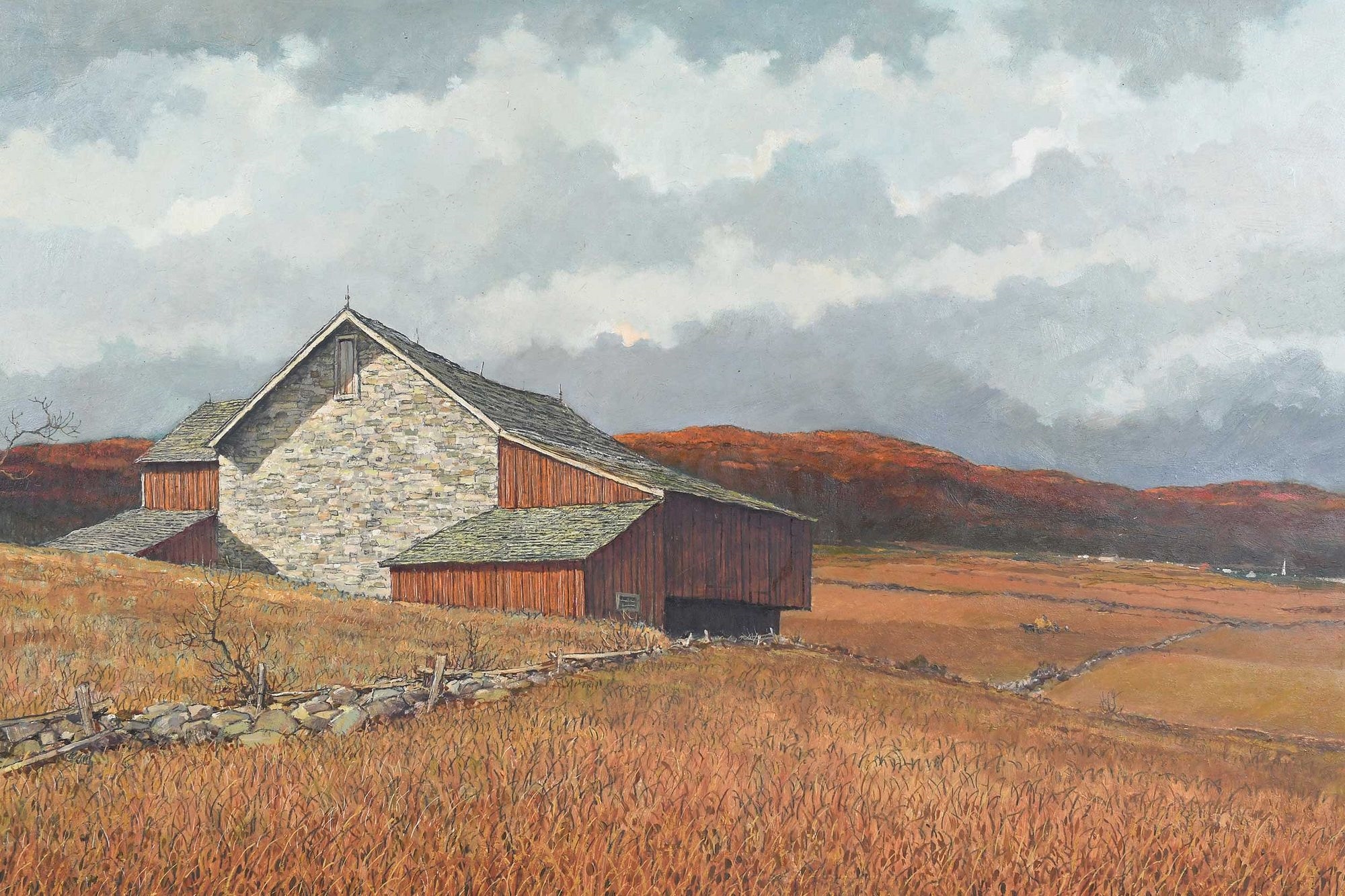 Artwork by Eric Sloane, Autumn Colors, Made of Oil On Masonite