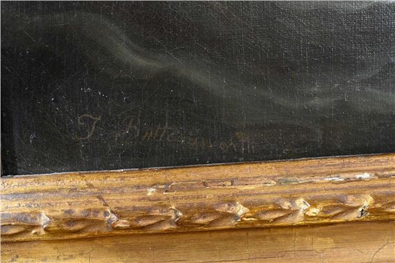 Artwork by Thomas Buttersworth, British Frigates Near the Bugio Lighthouse, Made of Oil On Canvas