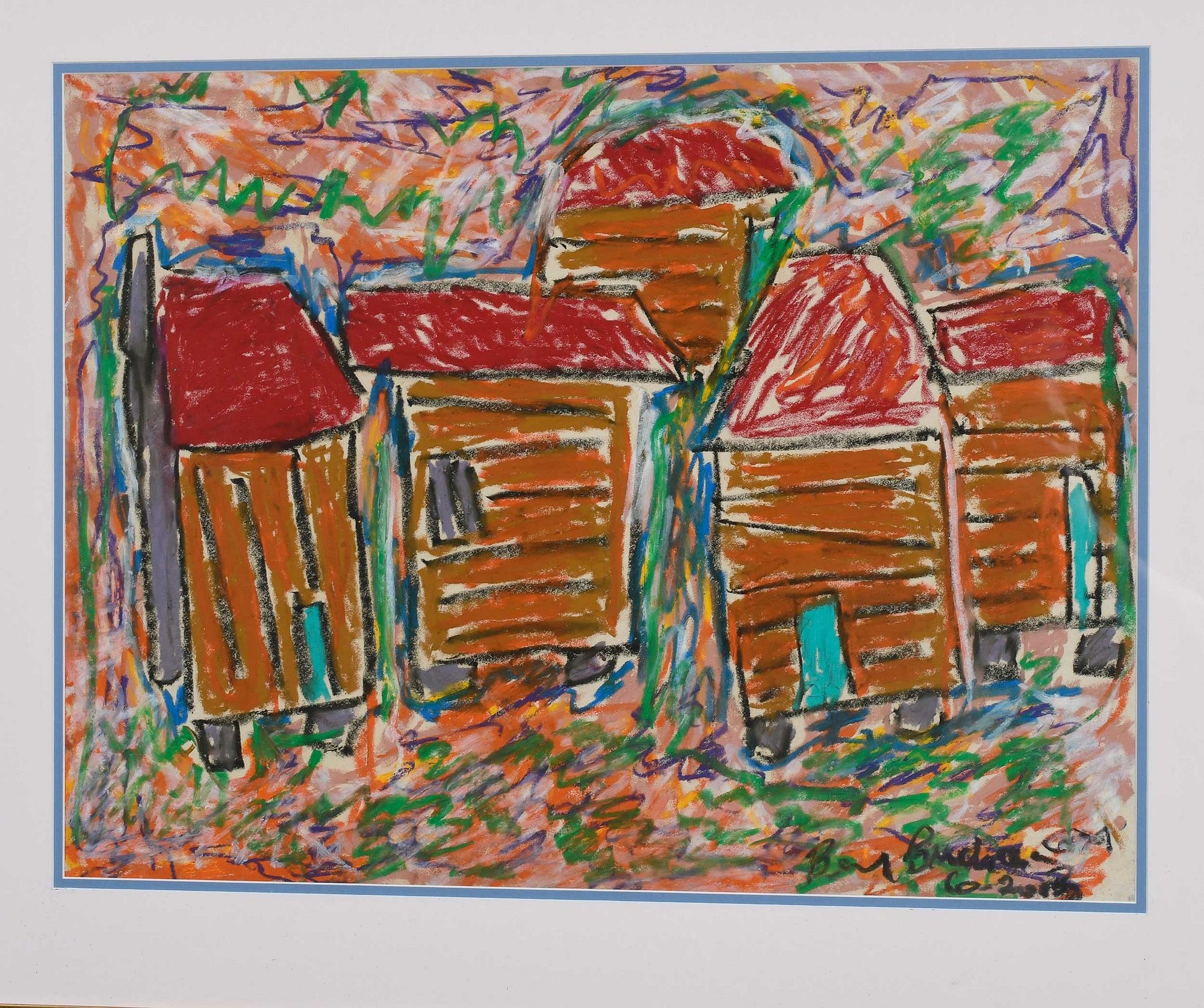 Artwork by Beverly Buchanan, End of Cotton, Made of Mixed Media On Paper