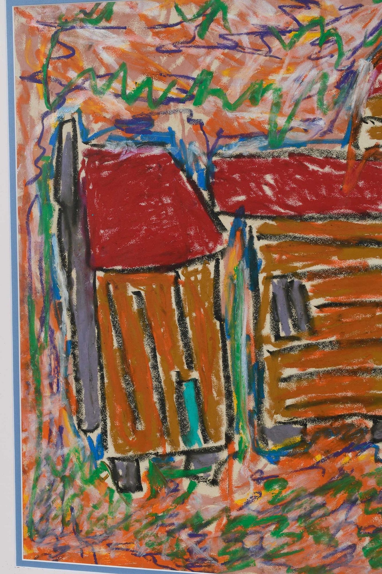 Artwork by Beverly Buchanan, End of Cotton, Made of Mixed Media On Paper