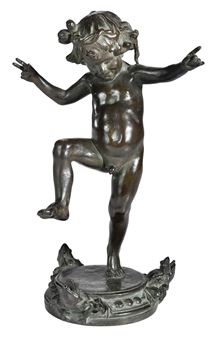 Frog Baby Fountain - Janet Scudder