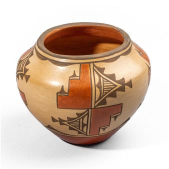 SOFIA MEDINA ZIA PUEBLO POLYCHROME POTTERY JAR - Sofia Medina