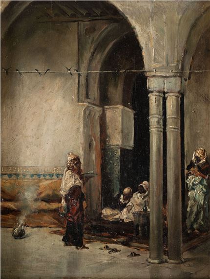 Orientalist scene - Casimiro Sainz y Sainz
