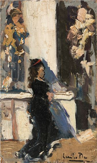 Woman in profile - Cecilio Pla y Gallardo