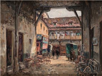 A courtyard in the Rastro, Madrid - Juan Bayón Salado