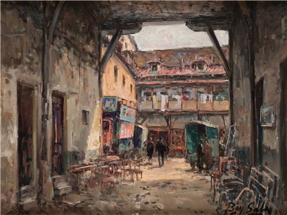 A courtyard in the Rastro, Madrid - Juan Bayón Salado