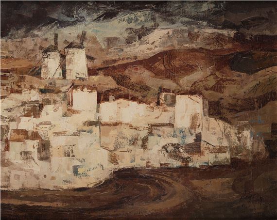 Landscape with hous by Carlos Rincon