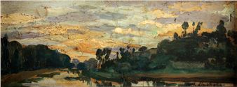 Landschap - Karl Pierre Daubigny